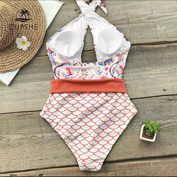 ‼️5 ⭐️ LAST 1!-CUPSHE Orange Dream Wrap Monokini‼️ - Picture 5 of 8